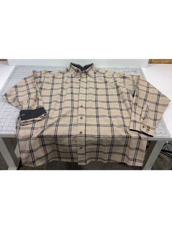 Panhandle Other - Panhandle Tuf Cooper Performance Men's Sz. L Western Plaid Long Sleeve Shirt
